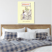 FRIENDS™ | Ross en Rachel PIVOT Canvas Afdruk (Insitu (Slaapkamer))