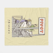 FRIENDS™ | Ross en Rachel PIVOT Fleece Deken (Voorkant (Horizontaal))