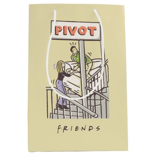 FRIENDS™ | Ross en Rachel PIVOT Medium Cadeauzakje (Voorkant)