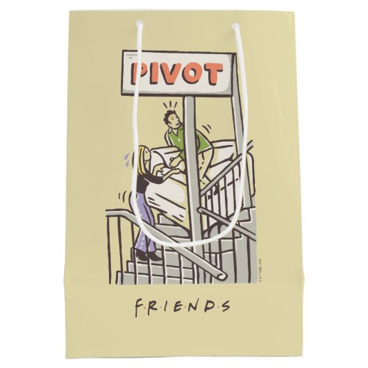FRIENDS™ | Ross en Rachel PIVOT Medium Cadeauzakje (Achterkant)