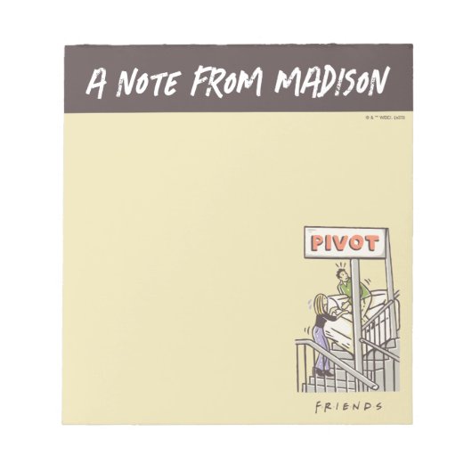 FRIENDS™ | Ross en Rachel PIVOT Notitieblok (Voorkant)