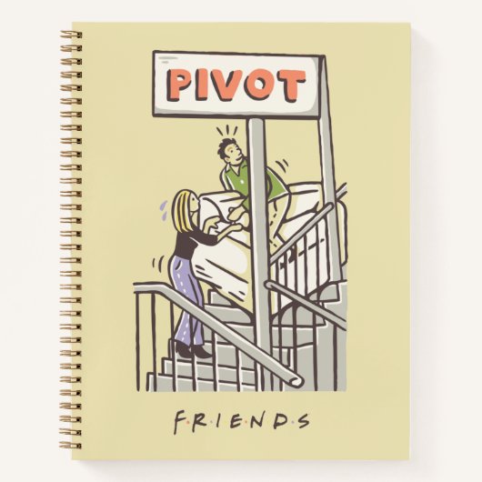 FRIENDS™ | Ross en Rachel PIVOT Notitieboek (Voorkant)