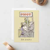 FRIENDS™ | Ross en Rachel PIVOT Notitiekaartje (Voorkant / Achterkant in situ)