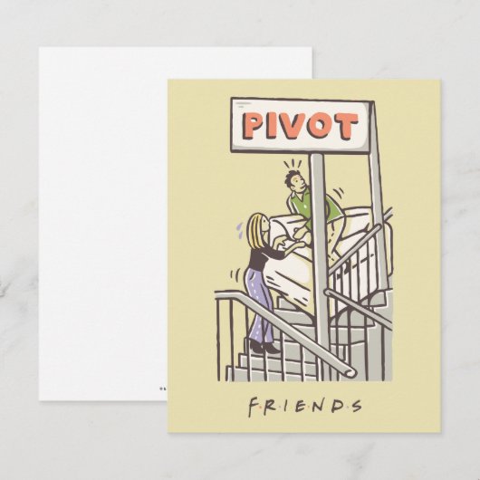 FRIENDS™ | Ross en Rachel PIVOT Notitiekaartje (Voorkant / Achterkant)