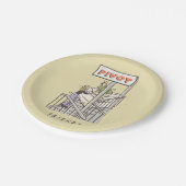 FRIENDS™ | Ross en Rachel PIVOT Papieren Bordje (Gekanteld)