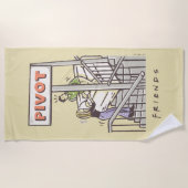 FRIENDS™ | Ross en Rachel PIVOT Strandlaken (Voorkant)