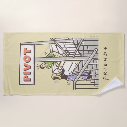 FRIENDS™ | Ross en Rachel PIVOT Strandlaken (Voorkant)