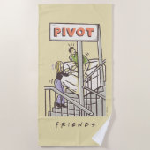 FRIENDS™ | Ross en Rachel PIVOT Strandlaken (Voorkant)