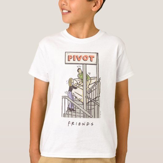 FRIENDS™ | Ross en Rachel PIVOT T-shirt (Voorkant)