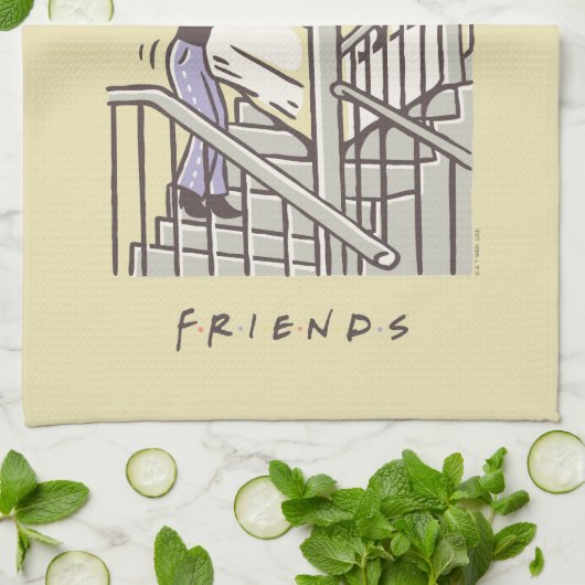 FRIENDS™ | Ross en Rachel PIVOT Theedoek (Gevouwen)