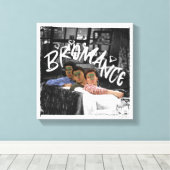 FRIENDS™ | Ross, Joey en Chandler Bromance Canvas Afdruk (Insitu (Houten vloer))