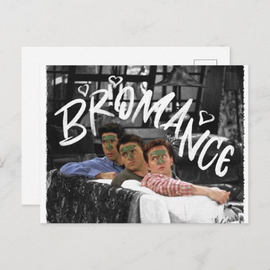 FRIENDS™ | Ross, Joey en Chandler Bromance Uitnodiging Briefkaart (Voorkant / Achterkant)