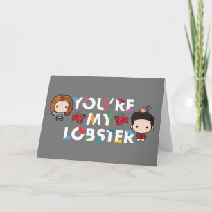 FRIENDS™   Ross & Rachel  Kreeft Chibi Kaart