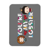 FRIENDS™ | Ross & Rachel Kreeft Chibi Magneet (Verticaal)