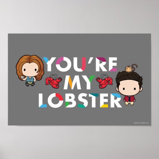 FRIENDS™ | Ross & Rachel  Kreeft Chibi Poster (Voorkant)