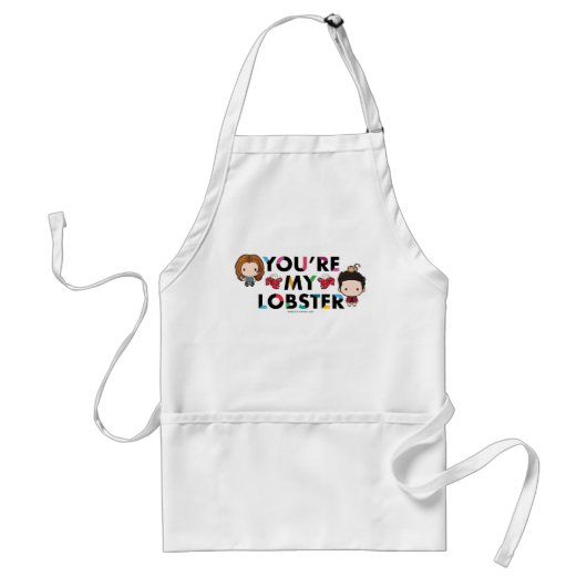 FRIENDS™ | Ross & Rachel Kreeft Chibi Standaard Schort (Voorkant)