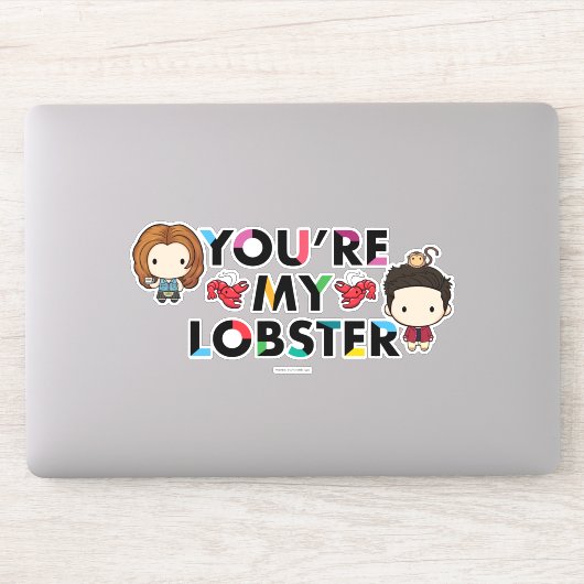 FRIENDS™ | Ross & Rachel Kreeft Chibi Sticker (Computer)