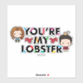 FRIENDS™ | Ross & Rachel Kreeft Chibi Sticker (Vel)