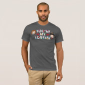 FRIENDS™ | Ross & Rachel  Kreeft Chibi T-shirt (Voorkant volledig)