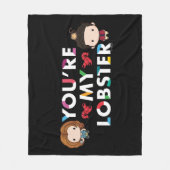 FRIENDS™ | Ross & Rachel Lobster Chibi Fleece Deken (Voorkant)
