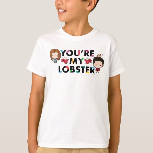 FRIENDS™ | Ross & Rachel Lobster Chibi T-shirt (Voorkant)