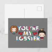 FRIENDS™ | Ross & Rachel Lobster Chibi Uitnodiging Briefkaart (Voorkant / Achterkant)