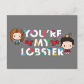 FRIENDS™ | Ross & Rachel Lobster Chibi Uitnodiging Briefkaart (Voorkant)