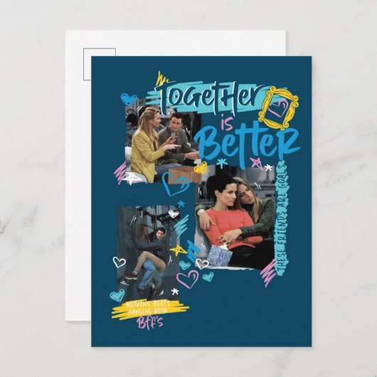 FRIENDS™ | Samen is beter Uitnodiging Briefkaart (Voorkant / Achterkant)