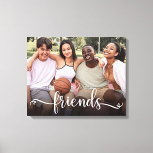 Friends Script Foto Canvasprint Canvas Afdruk