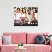 Friends Script Foto Canvasprint Canvas Afdruk (Insitu (Woonkamer))