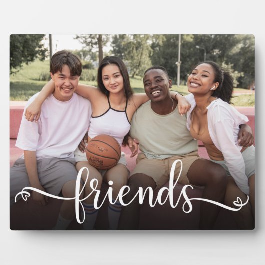 Friends Script Photo Plaque Fotoplaat (Voorkant)