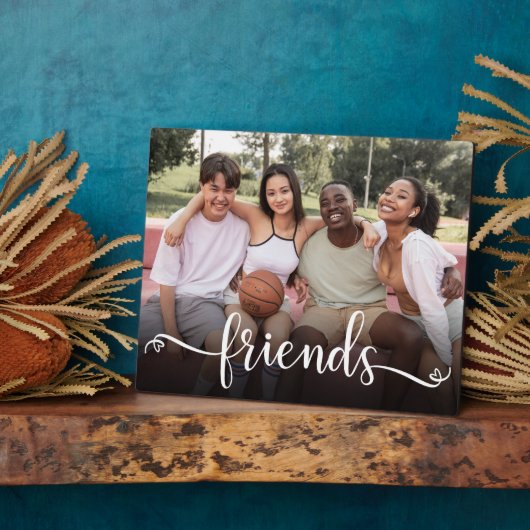 Friends Script Photo Plaque Fotoplaat (Zijkant)