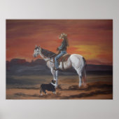 Friends Sharing a Sunset Poster (Voorkant)