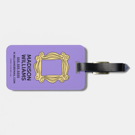 FRIENDS™ | Spionnetje Frame Bagagelabel (Achterkant horizontaal)