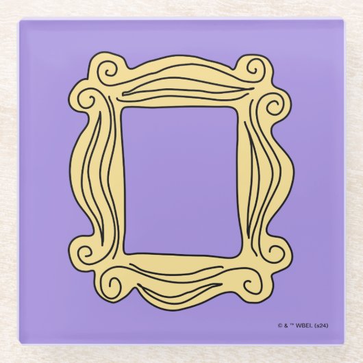 FRIENDS™ | Spionnetje Frame Glazen Onderzetter (Voorkant)