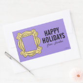 FRIENDS™ | Spionnetje Frame | Kerstcadeau-etiket Rechthoekige Sticker (Envelop)