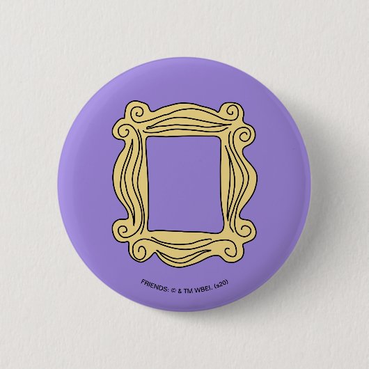 FRIENDS™ | Spionnetje Frame Ronde Button 5,7 Cm (Voorkant)