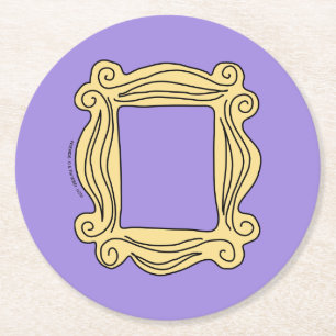 FRIENDS™ Spionnetje Frame Ronde Kartonnen Onderzetter
