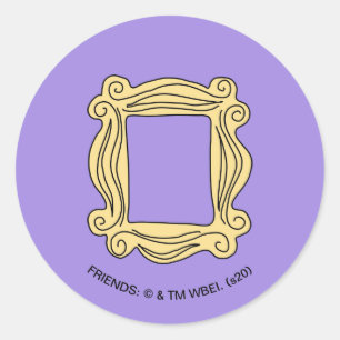 FRIENDS™   Spionnetje Frame Ronde Sticker