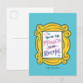 FRIENDS™ Spionnetje | Jij bent de Monica van mijn  Uitnodiging Briefkaart (Voorkant / Achterkant)