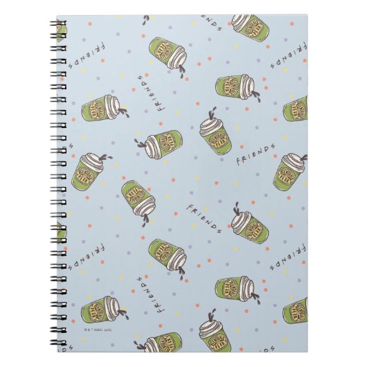 FRIENDS™ | Stippen Central Perk Patroon Notitieboek (Voorkant)