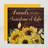 Friends Sunshine Life Rustic Wood Sunflower (Voorkant / Achterkant)