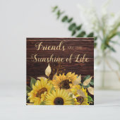 Friends Sunshine Life Rustic Wood Sunflower (Staand voorkant)