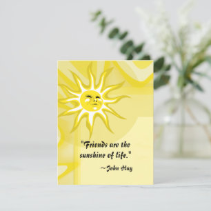 Friends Sunshine Quote Custom Wenskaart Kaart