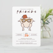 FRIENDS T.V.-reeks | Friendsgiving Party Invitati Kaart (Staand voorkant)
