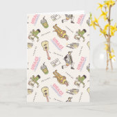 FRIENDS™ Tan Cartoon Patroon Kaart (Gele Bloem)