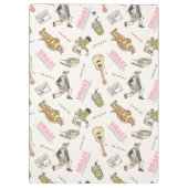 FRIENDS™ Tan Cartoon Patroon Klembord (Achterkant)