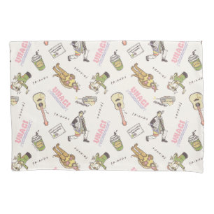 FRIENDS™ Tan Cartoon Patroon Kussensloop