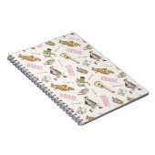 FRIENDS™ Tan Cartoon Patroon Notitieboek (Rechterzijde)