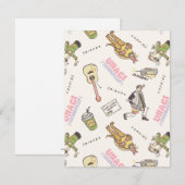 FRIENDS™ Tan Cartoon Patroon Notitiekaartje (Voorkant / Achterkant)